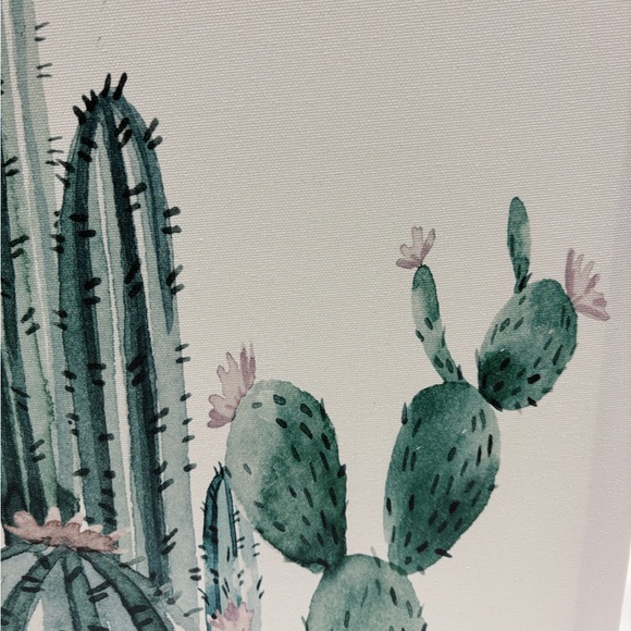 Cactus Canvas Wall Art - Set of 3 - Lightweight - Ready To Hang- NWOT - Picture 6 of 11